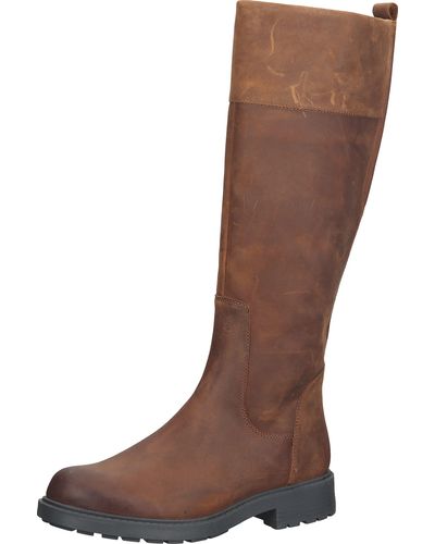 Clarks 516744d Orinoco 2 Hi Tan Leather S Knee-high Boots 7 - Brown