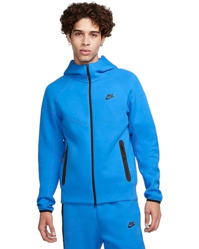 Nike Sportswear Tech Fleece Windrunner Full-zip Hoodie Size-large - Blue