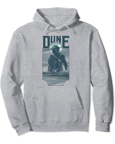 Dune Dune Paul Of Arrakis Portrait Pullover Hoodie - Gray