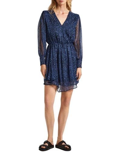 Pepe Jeans Camille Dress - Blue