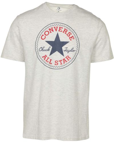 Converse Chuck Taylor All Star Patch Logo T Shirt - Grey