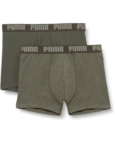 PUMA Basic Boxershorts Voor - Groen