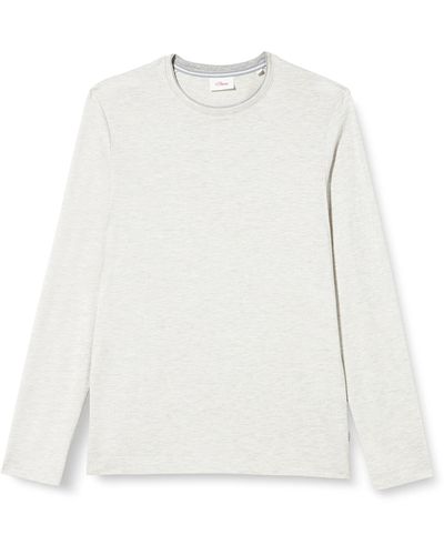 S.oliver T-Shirts Langarm - Weiß