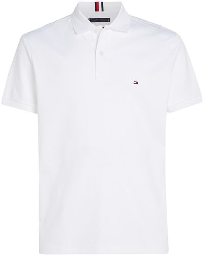 Tommy Hilfiger Poloshirt Liquid Cotton Essential REG Polo White Weiss - M - Weiß
