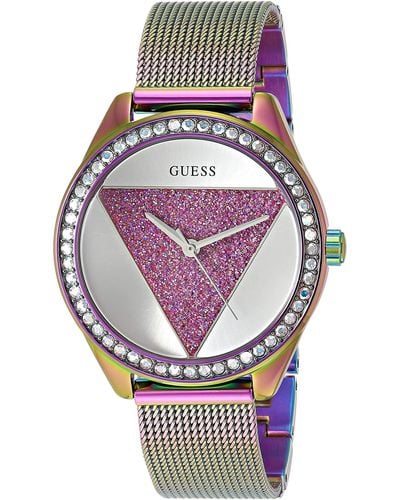 Guess Analog Watch With Stainless Steel Strap Gw0018l1 - Multicolour