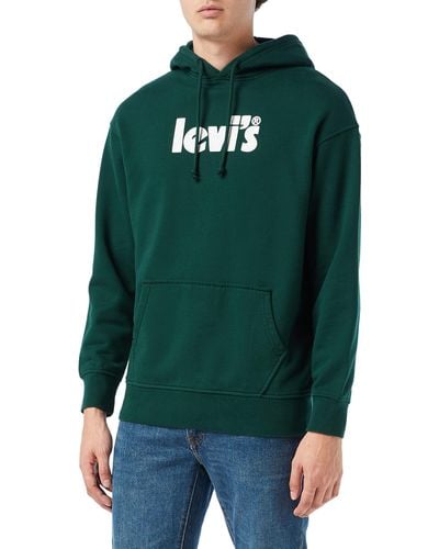 Levi's Relaxed Graphic Hoodie Poster Ponderosa Pine - Vert