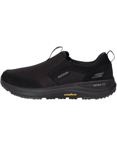 Skechers Athletic Slip-on Trail Hiking Shoes With Air Cooled Memory Foam - Black