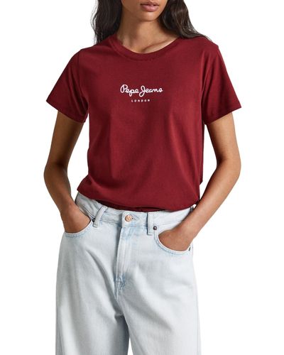 Pepe Jeans Wendys T-shirt - Red