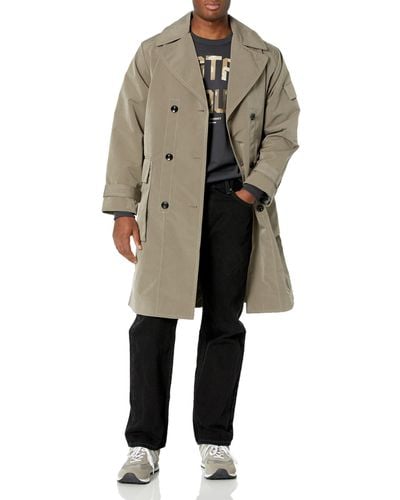 G-Star RAW Dispatcher Cargo Pocket Trench Coat - Natural