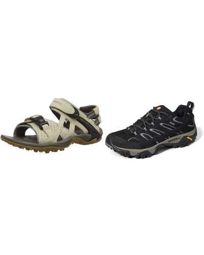 Merrell Sandal Beige 7 Uk + Walking Shoe Black 7 Uk - Multicolour