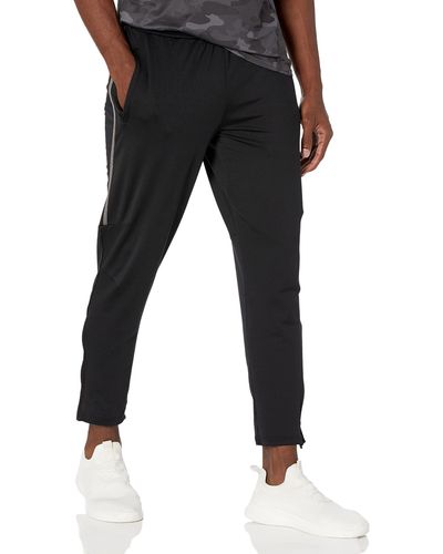 Amazon Essentials Pantalón de Entrenamiento de Alto Rendimiento en Punto Elástico Hombre - Negro