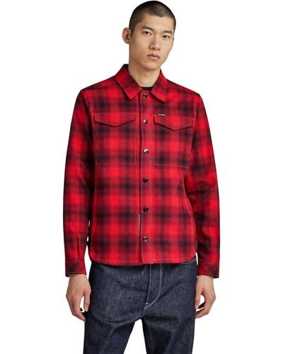 G-Star RAW Check overshirt - Rosso