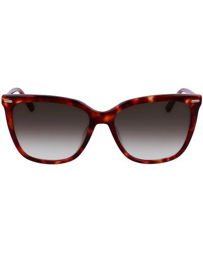 Calvin Klein Ck22532s Rechthoekige Zonnebril Voor - Zwart