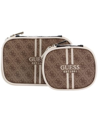 Guess Mildred Cosmetic Case Latte - Metallic
