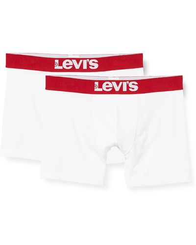 Levi's Levis Solid Basic 2p Boxer - Blanc