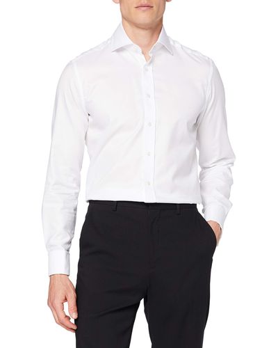 Hackett Royal Ox Dc Long Sleeve Shirt - White