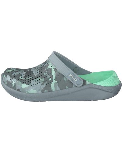 Crocs™ Erwachsene Literide Printed Camo Clog Flip Flops Freizeit-und Sportbekleidung Adult - Grün