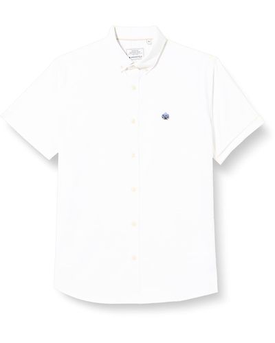 Springfield Camisa oxford manga corta - Blanco