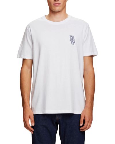 Esprit 053ee2k304 Camiseta - Blanco