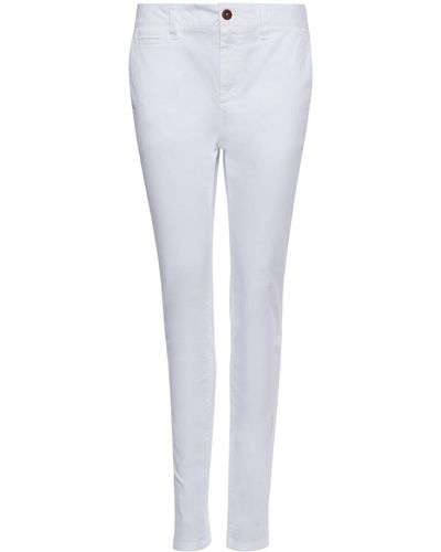 Superdry Slim Chino Trousers - White