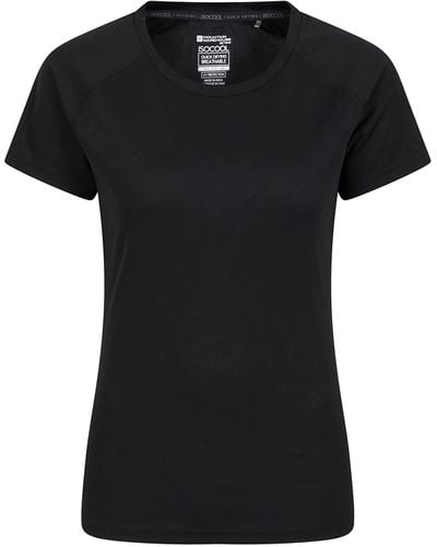 Mountain Warehouse Shirt da Donna Endurance - Top Estivo da Donna - Nero