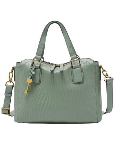 Fossil Jacqueline Satchel Sage Leather For Zb1679343 - Green