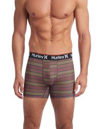Hurley 3 Pack Regrind Boxer Briefs - Gray