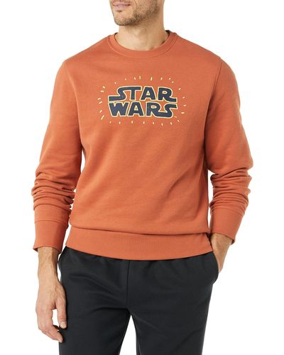 Amazon Essentials Disney | Marvel | Star Wars Fleece Crewneck Sweatshirt - Orange