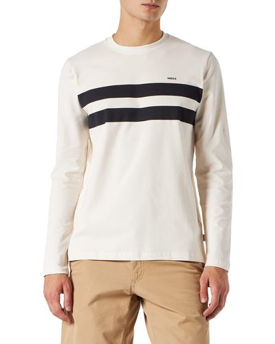 Mexx Colorblock T-Shirt LS - Bianco