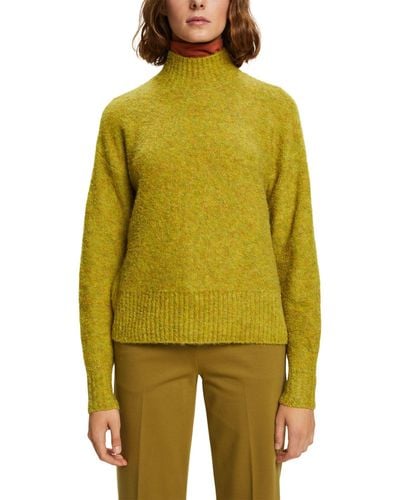 Esprit Kuscheliger Pullover mit Stehkragen - Gelb