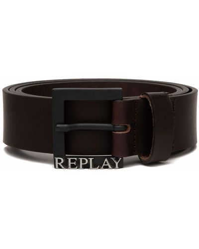 Replay Men's Leather Belt - Black