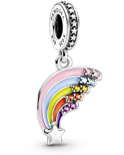 PANDORA Charm colgante arcoiris 799351C01 plata - Multicolor