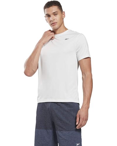 Reebok United By Fitness Perforated Short Sleeve Tee - White