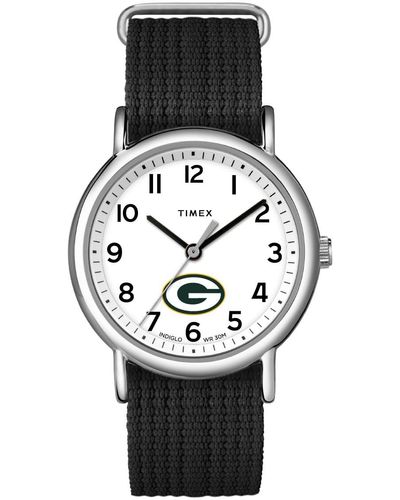 Timex Green Bay Packers With Slip-thru Single Layer - Black