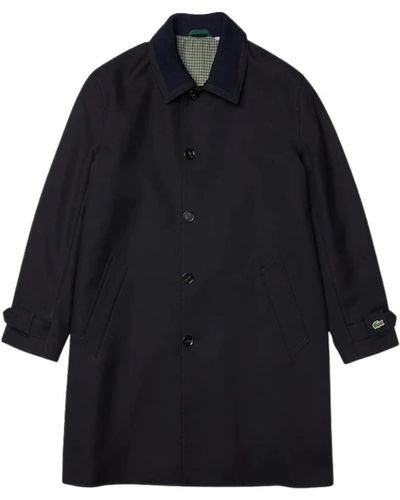 Lacoste Manteau droit unisexe en laine Ref 55216 H - M - Bleu