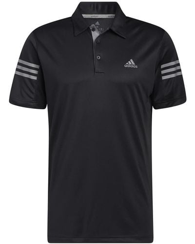 adidas 3-Streifen Poloshirt - Schwarz