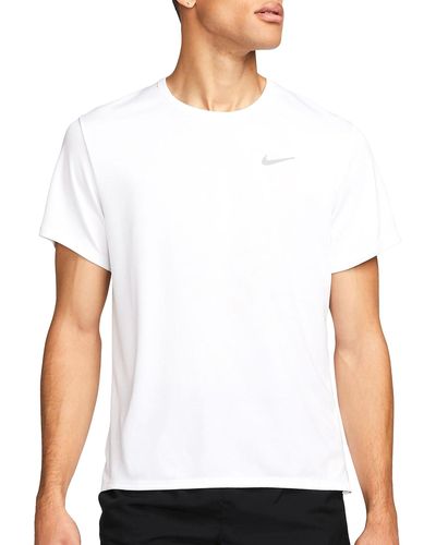 Nike M Nk Df Uv Miler Ss T-shirt - White