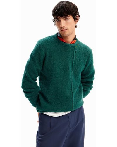 Desigual JERS_Lorenzo Sweater - Grün
