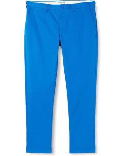Lacoste Pantalon Chino Slim Fit Marina 34-36 - Bleu