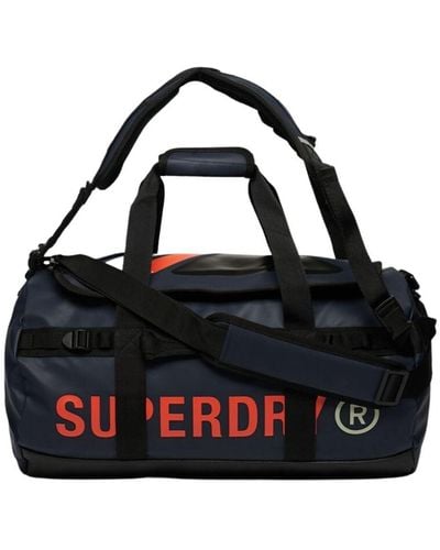 Superdry Bag Tarp Barrel Bag Navy Os - Zwart