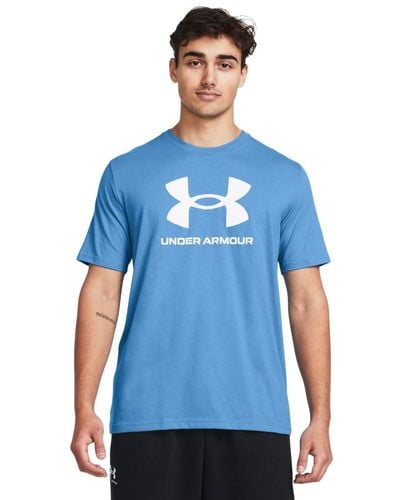 Under Armour Sportstyle T-Shirt mit Logo - Blau