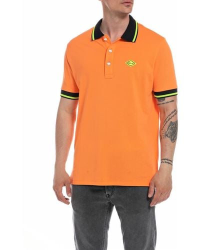 Replay M3685c Polo Shirt - Orange