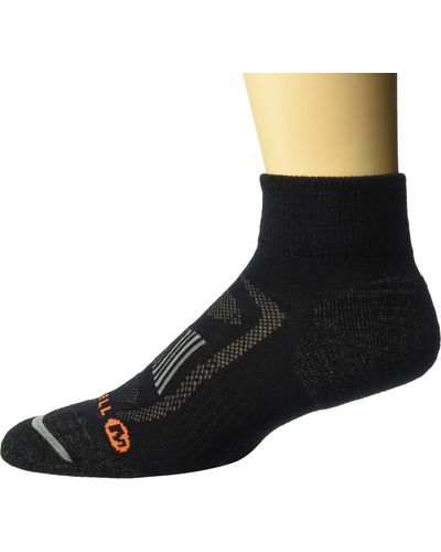 Merrell Dual Tab Trail Runner Sock Onyx Md/lg - Black