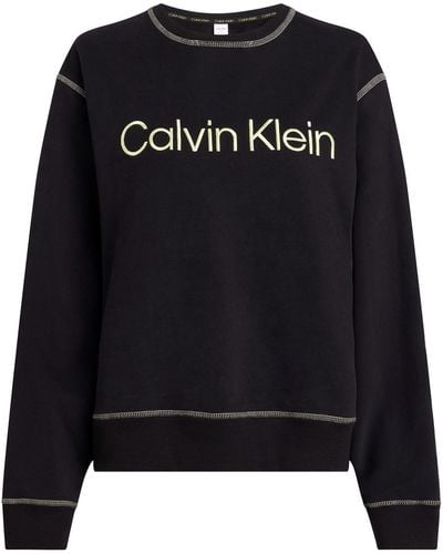 Calvin Klein Felpa Donna L/S Cotone - Nero