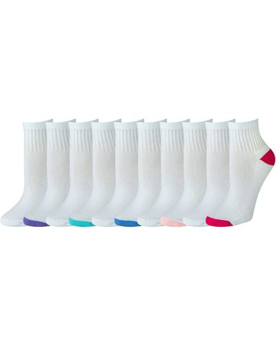Amazon Essentials 10-Pack Cotton Cushioned No-Show Socks Fashion-Liner - Noir