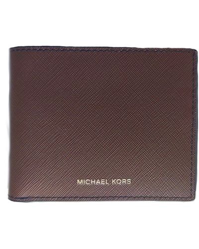 Michael Kors S Andy Bifold Leather 6 Slot Wallet Brown