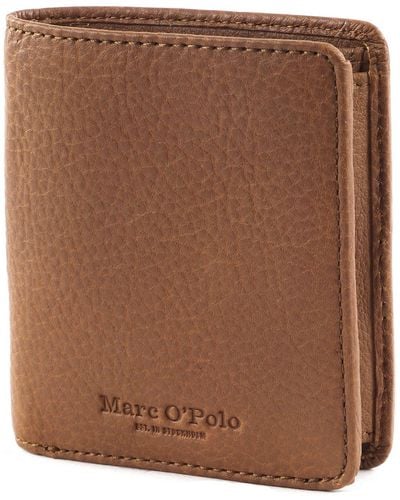 Marc O' Polo Taro Porte-monnaie en cuir 9 cm - Marron