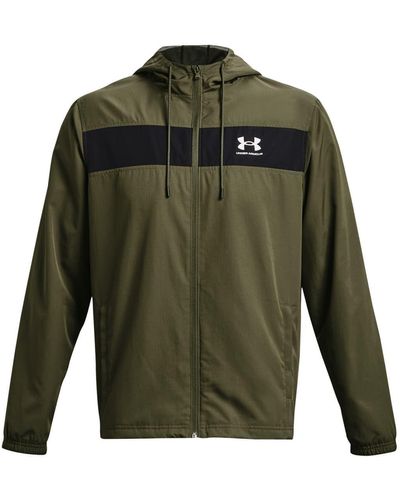 Under Armour UA Sportstyle Windbreaker Jacket Sweatshirt - Vert