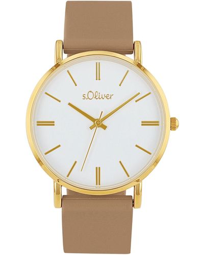 S.oliver Uhr Armbanduhr Silikon 2038374 - Mettallic