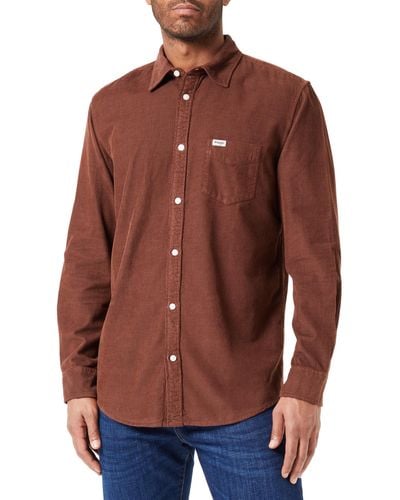Wrangler 1 Pocket Shirt - Brown